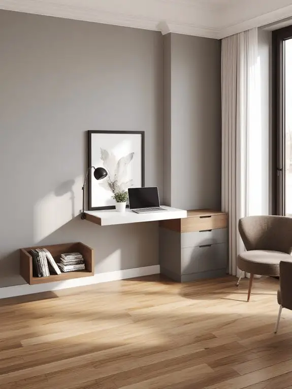 fold down space saving desk