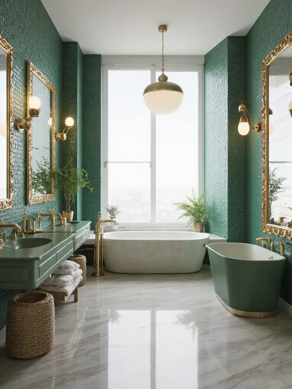green bathroom design ideas
