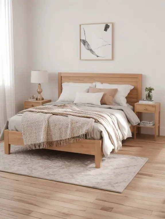 inviting warm wood frame