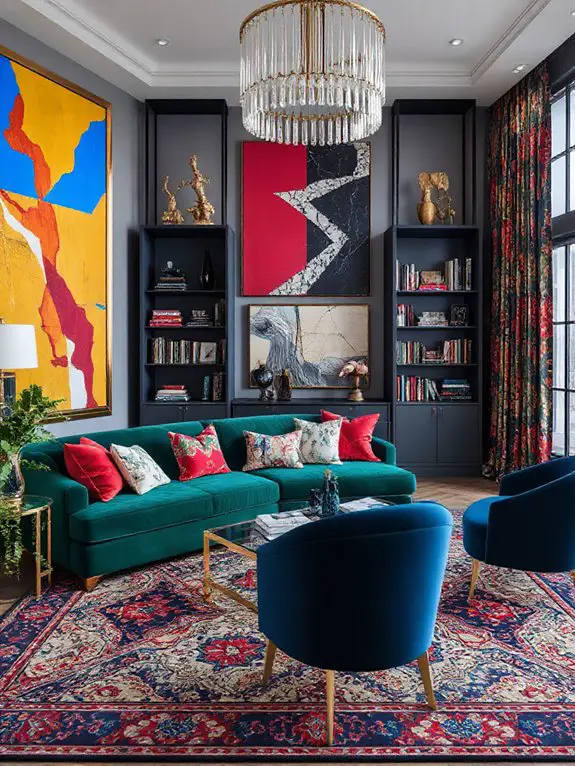 layered bold patterns textures