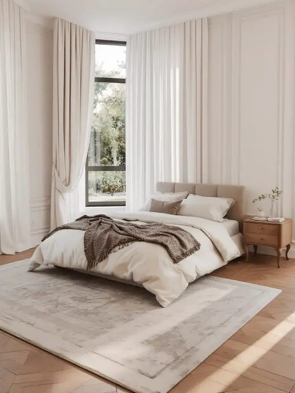 luxurious floor to ceiling drapes