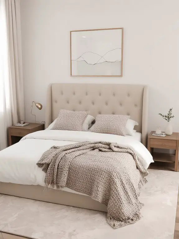 luxurious soft upholstered comfort