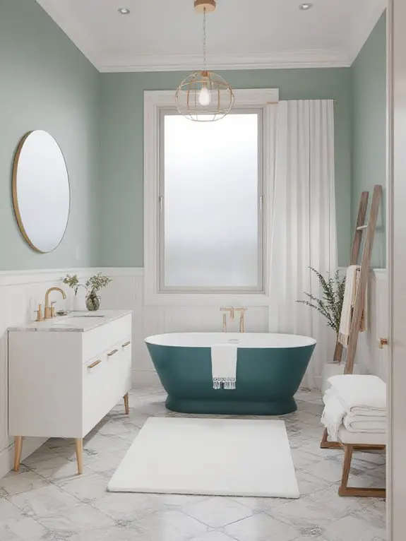 luxurious spa like teal retreat
