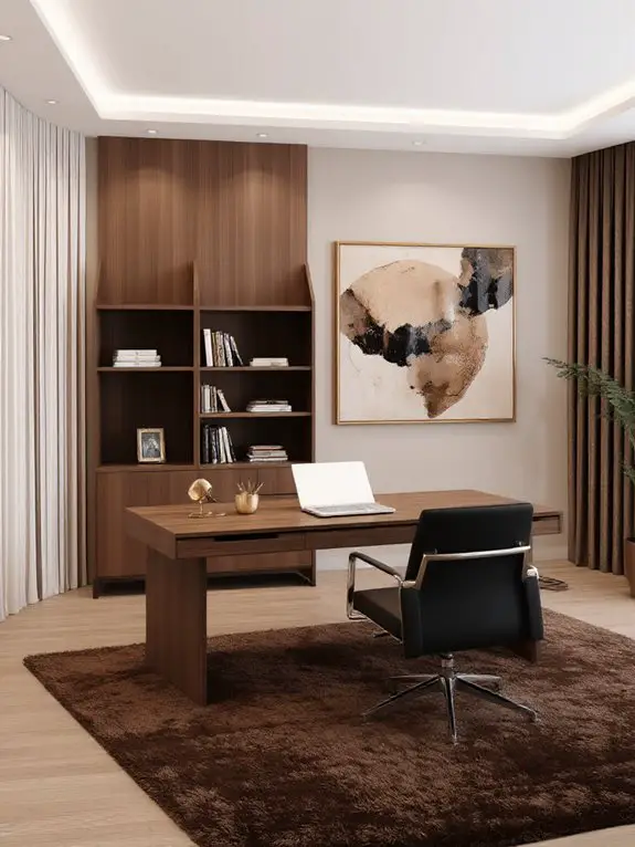 luxurious warm brown elegance