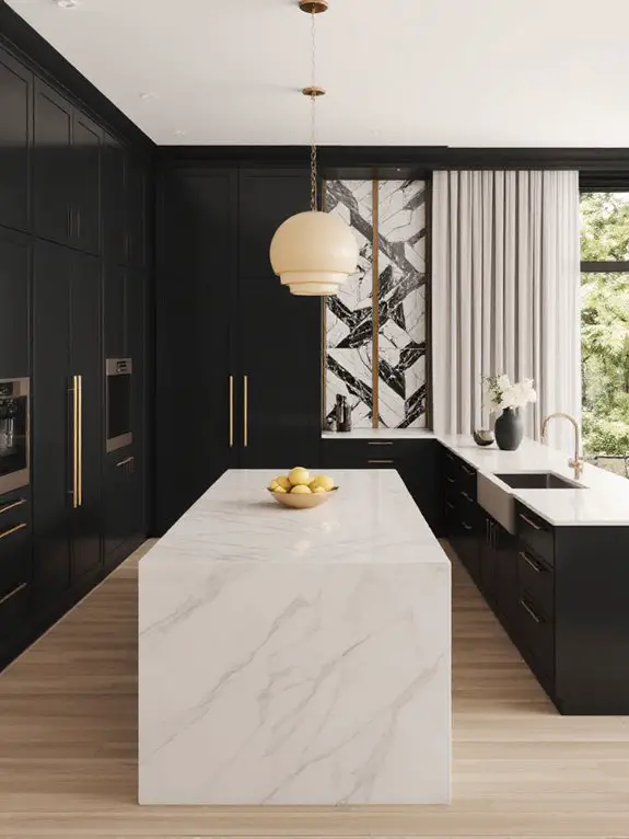 luxury black gold contrast