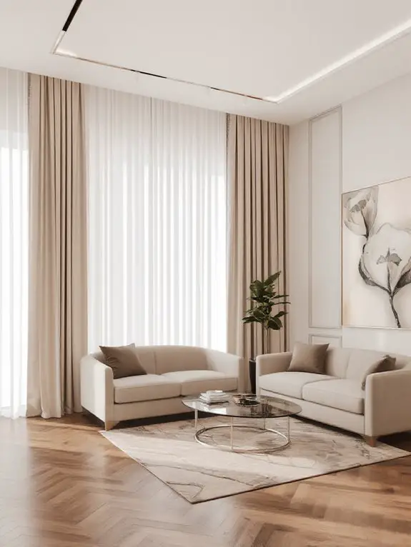 maximize height with curtains