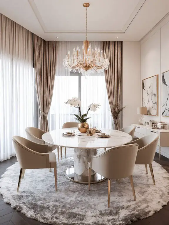 metallic glamour accent touches