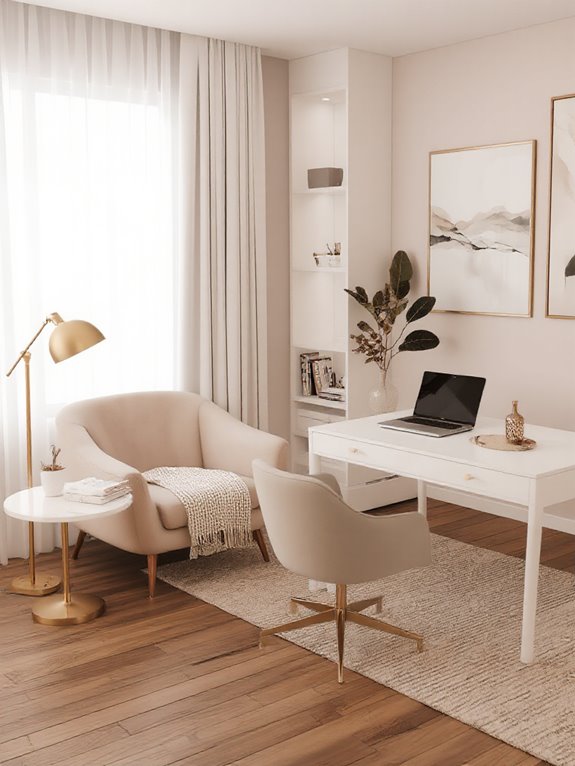 minimalist comfort with warmth