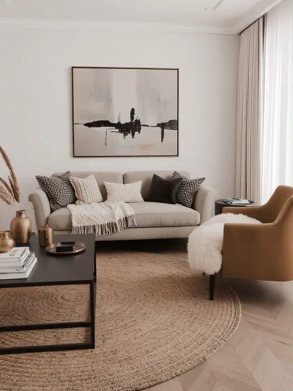 mixed material textural harmony