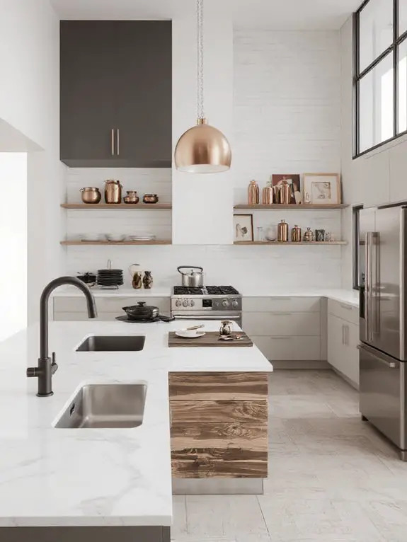 mixed metal layered design
