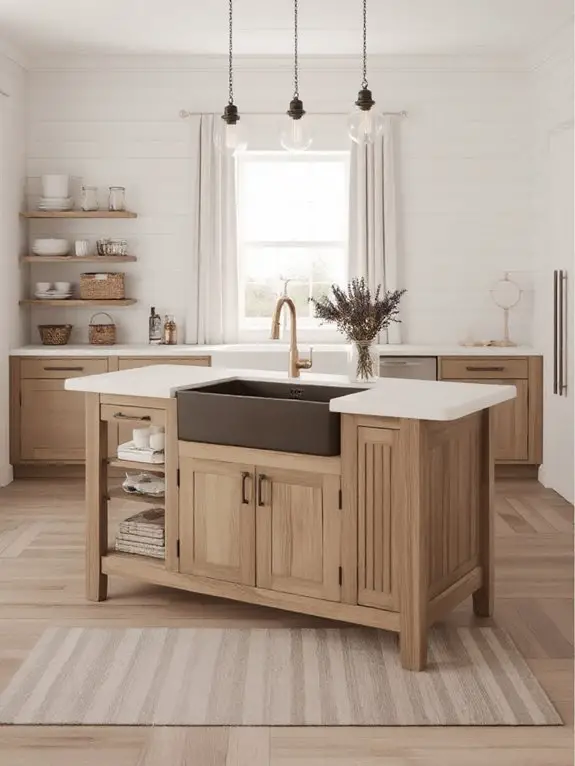 mobile farmhouse kitchen island