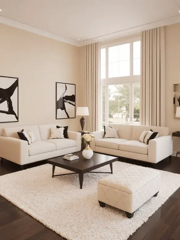 modern cream contrast elegance