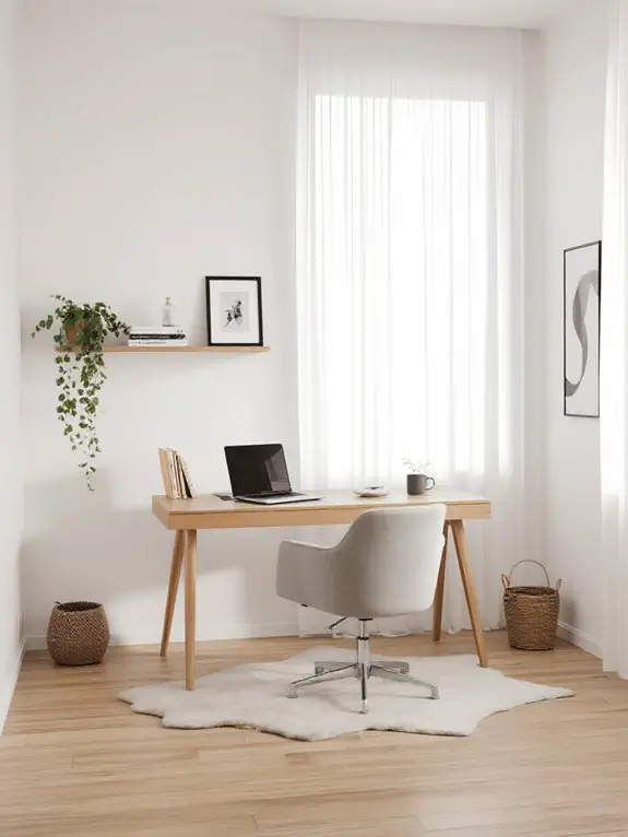 natural minimalist workspace