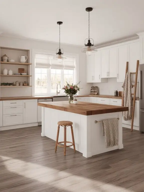 natural wood grain warmth