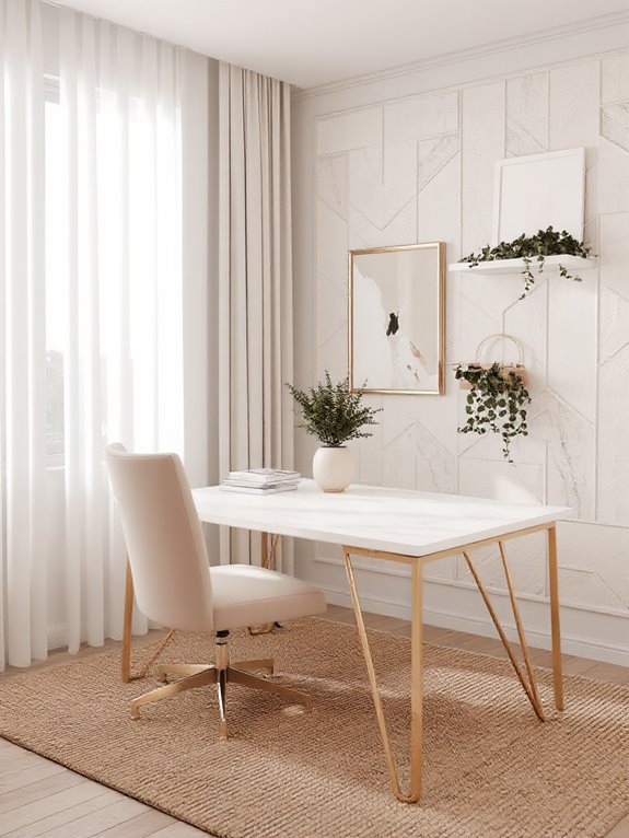 nature inspired tranquil workspace