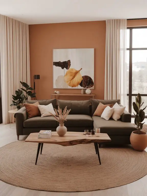 nature inspired warm tones