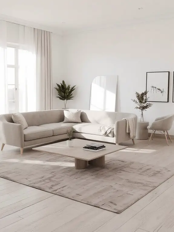 neutral minimalist warm lighting