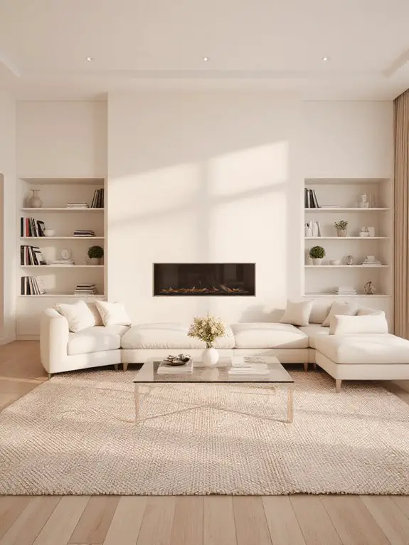 neutral shelving design harmony