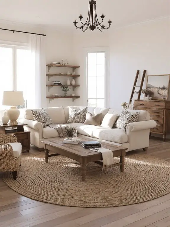 neutral textured rustic charm