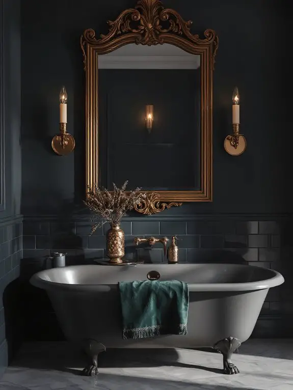 ornate frame vintage mirror