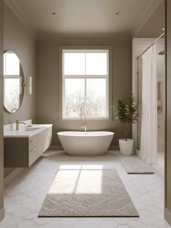 patterned tiles complement olive