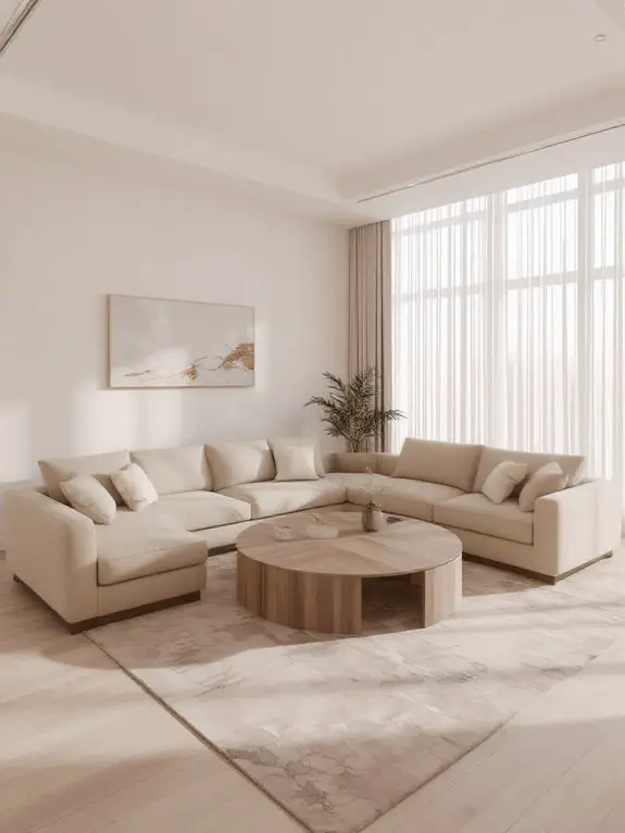 plush rounded sectional comfort