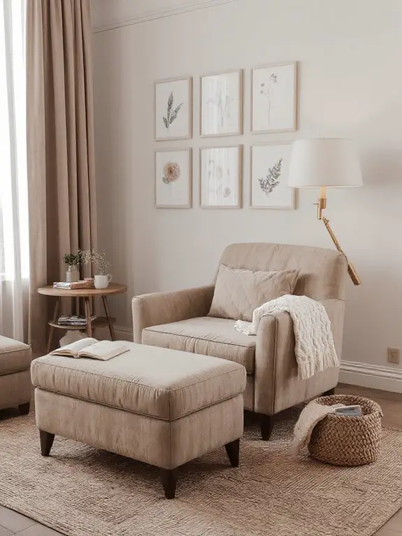 plush seated reading haven
