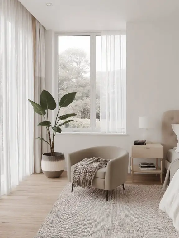 plush window lit reading retreat