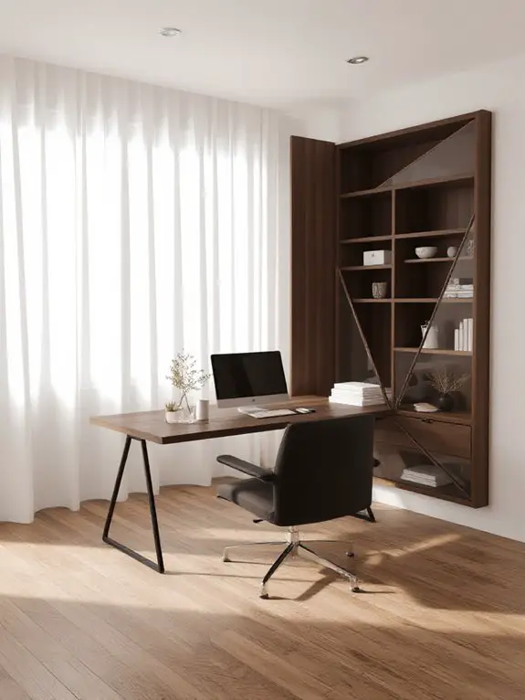 private yet open workspace