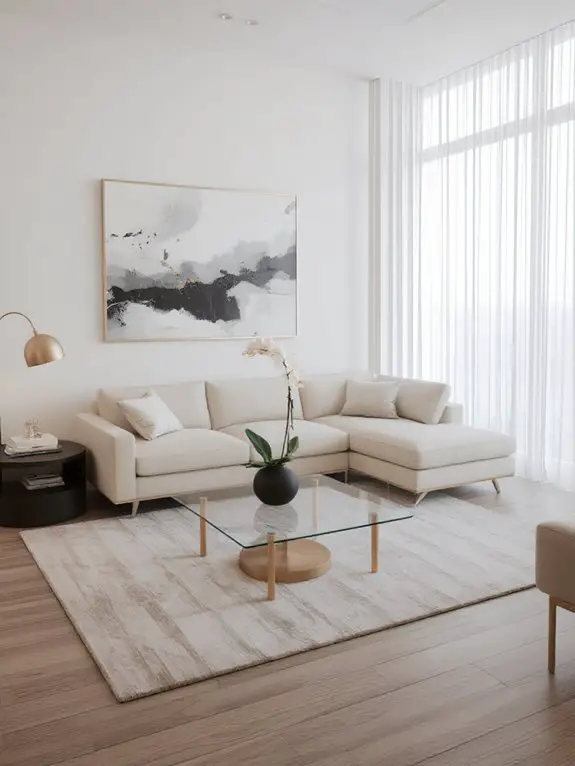refined metallic minimalism elegance