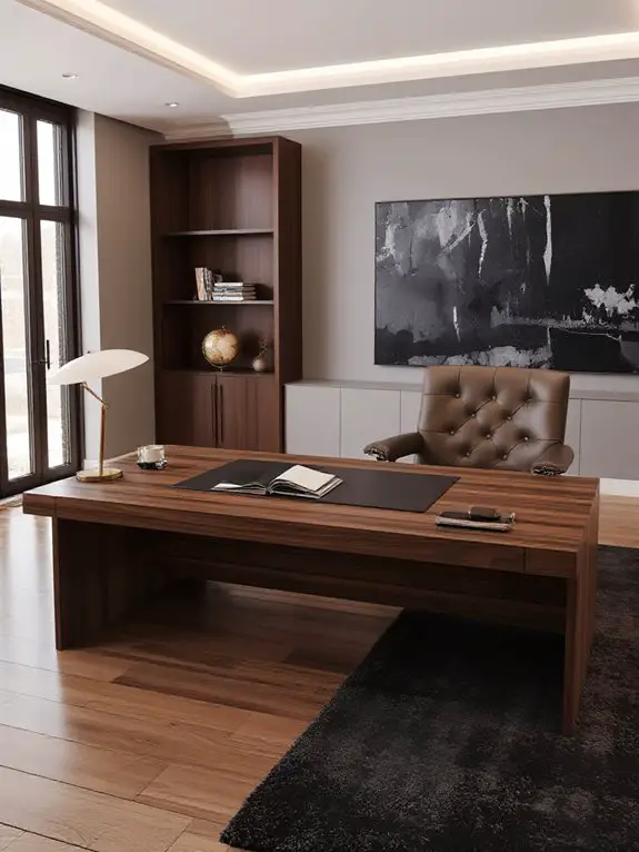 rich mahogany leather elegance