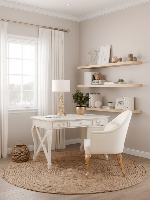 rustic modern workspace blend