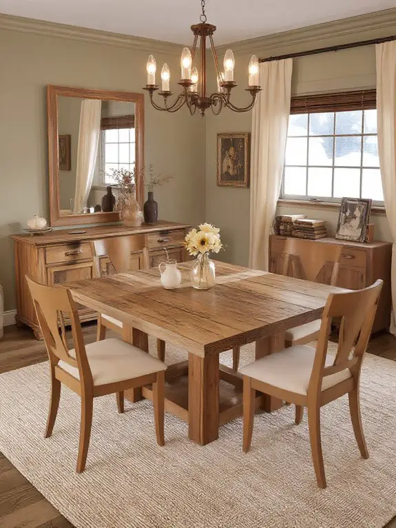 rustic reclaimed wood table