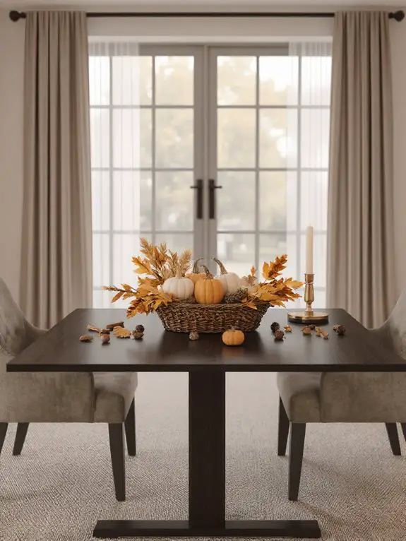 rustic seasonal table decor