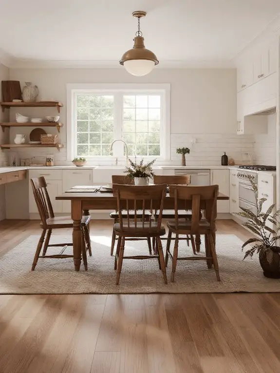 rustic wood character accents