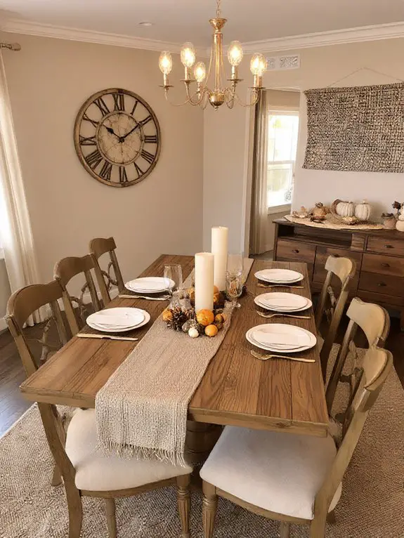 rustic wood dining charm