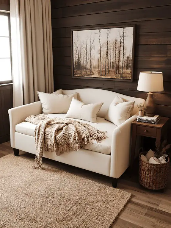 rustic woodland warmth retreat