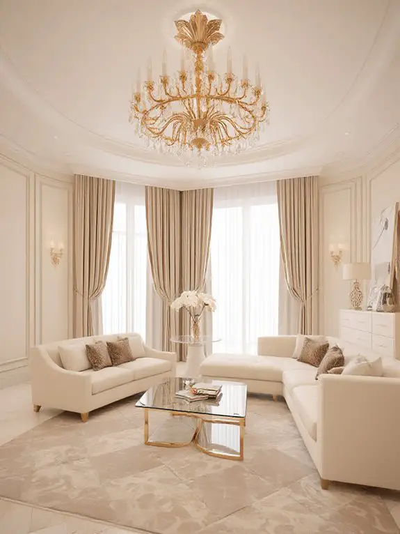 sculptural cream lighting statement