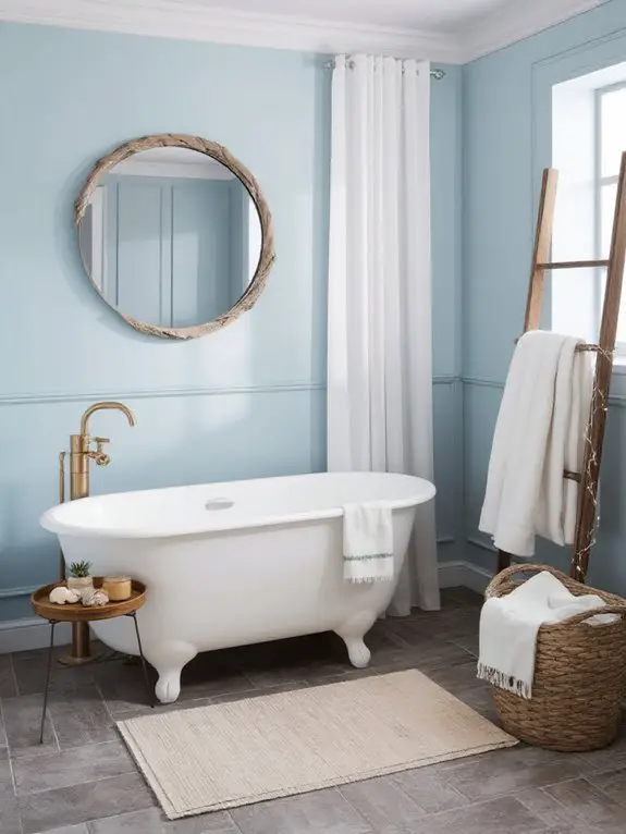 seashell coastal bathroom accents