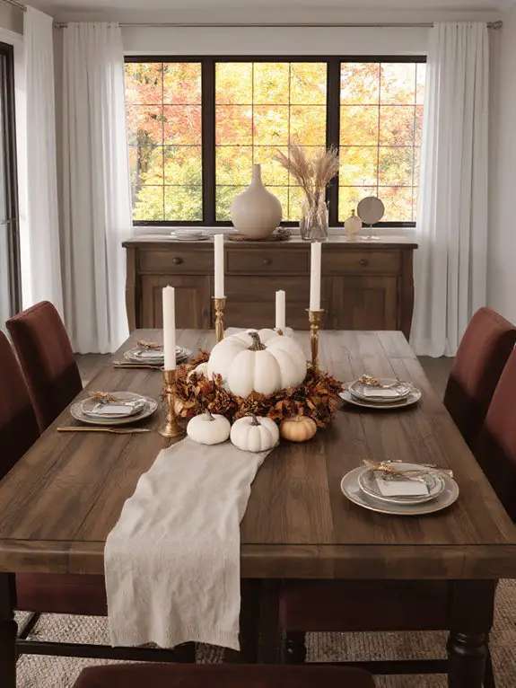 seasonal autumn tablescape design