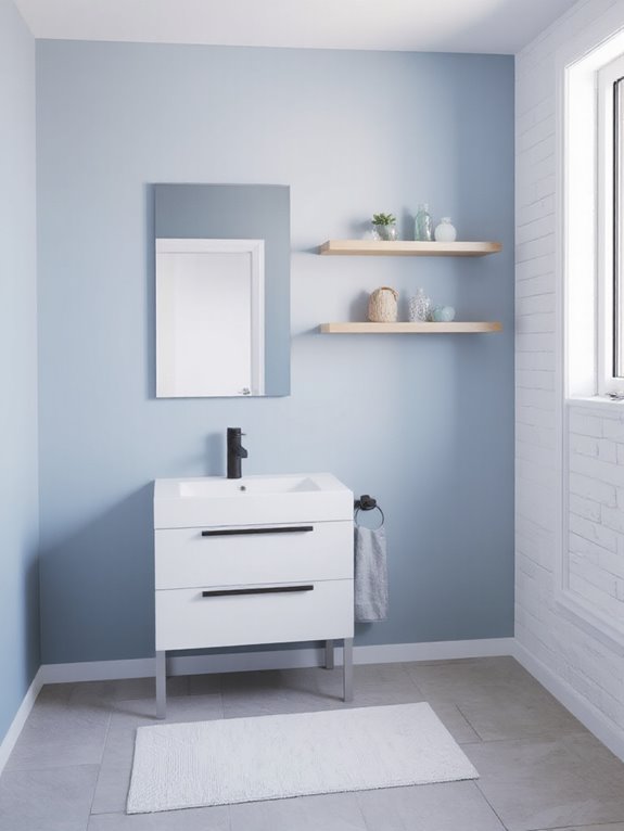 serene coastal shelving design