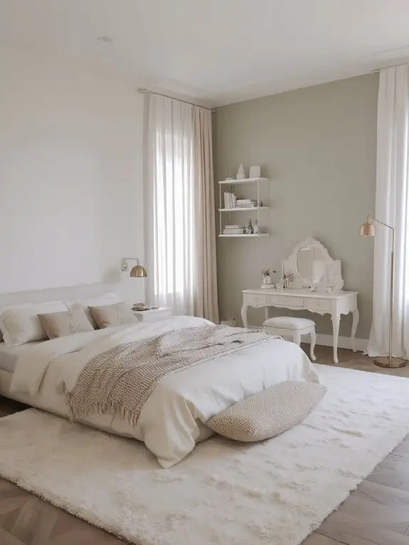serene earthy bedroom aesthetic