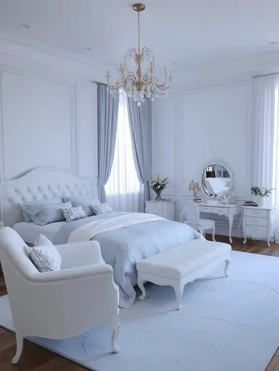 serene icy blue elegance
