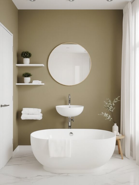 serene modern earthy bathroom