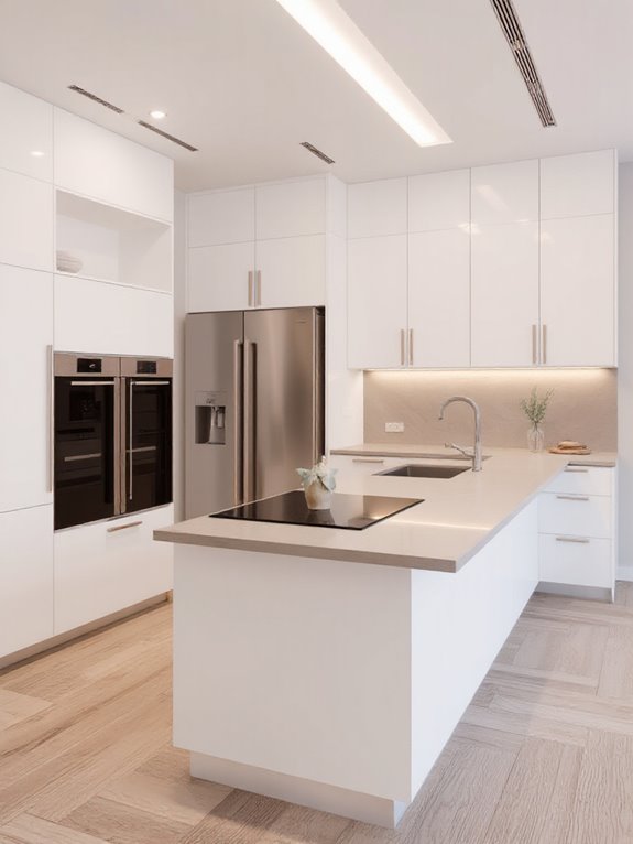 sleek appliance concealment design