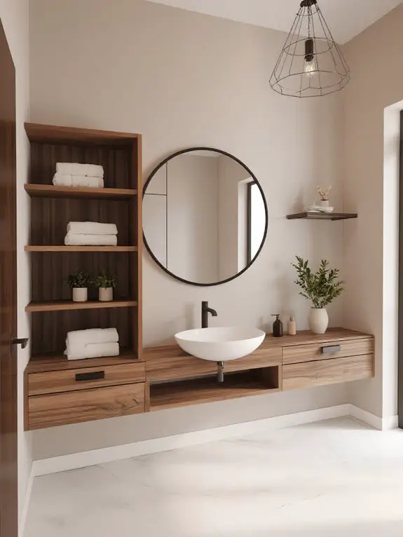 sleek functional modern display