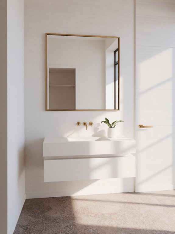 sleek geometric mirror essentials