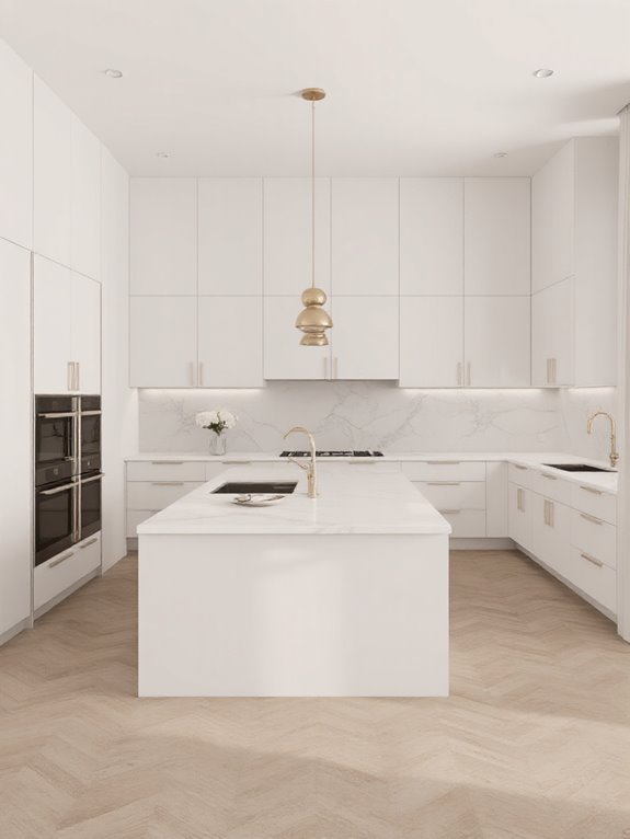 sleek handleless minimalist design