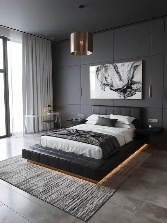 sleek minimalist high tech