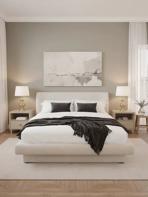 soft muted calming tones